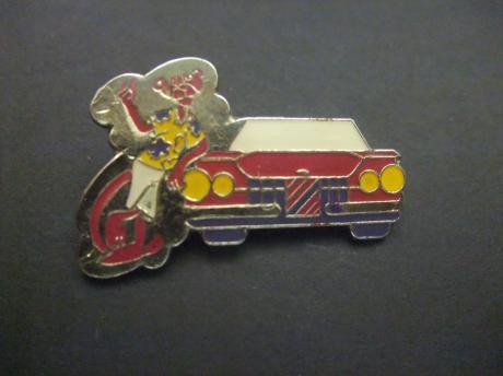 Onbekende Amerikaanse auto, rood